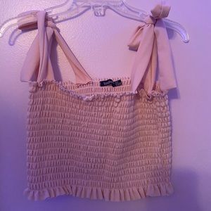 Boohoo scrunch top
